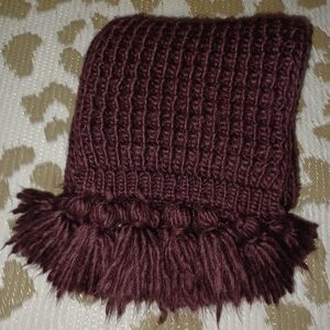 Chunky Knit Purple Scarf